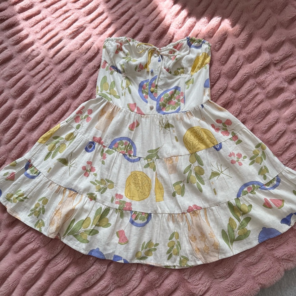 NWT Sabo Skirt Greek Summer Linen Dress